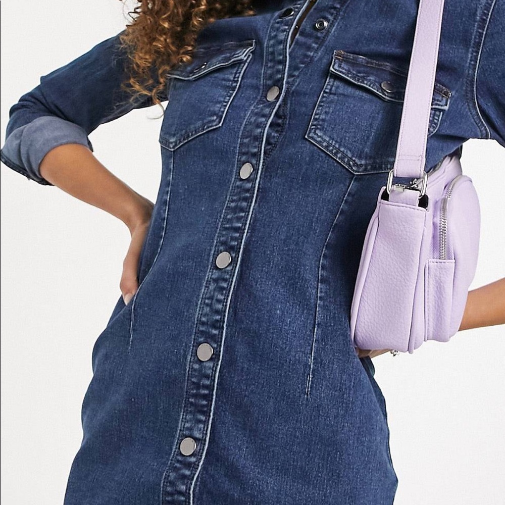 Fitted Denim Mini Dress